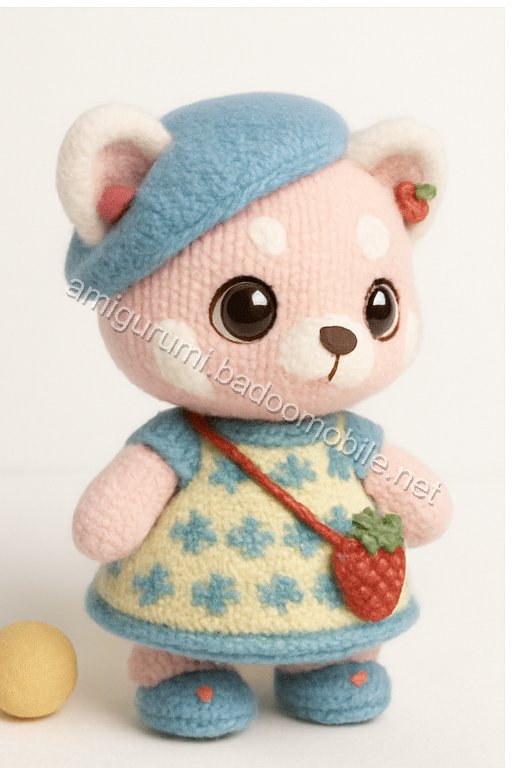 Amigurumi Strawberry Red Panda Free Pattern