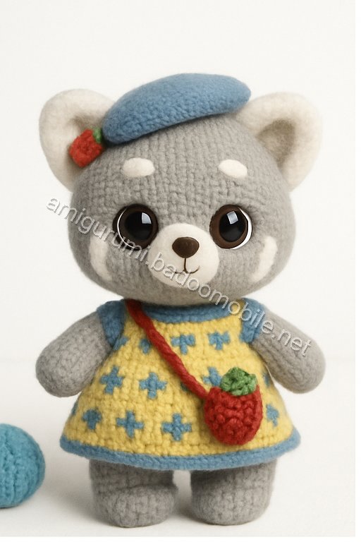 Amigurumi Strawberry Red Panda Free Pattern