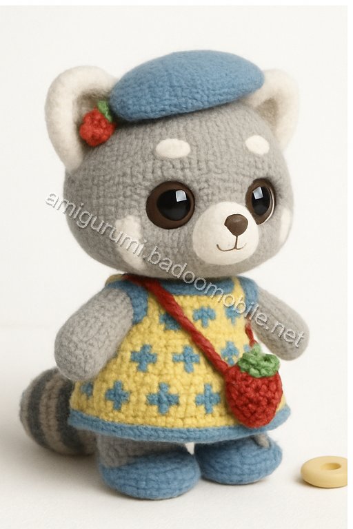 Amigurumi Strawberry Red Panda Free Pattern