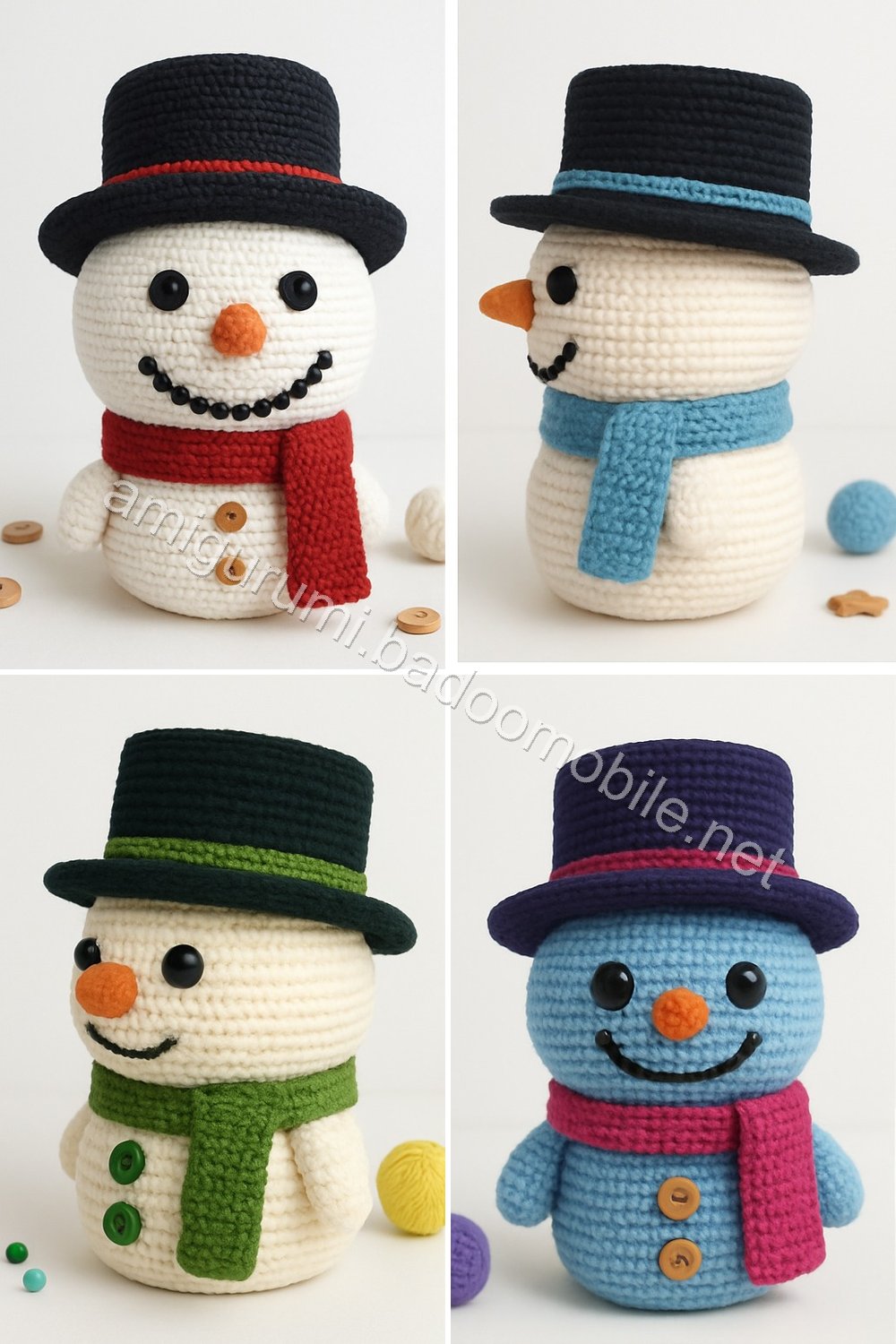 Amigurumi Snowman Free Pattern