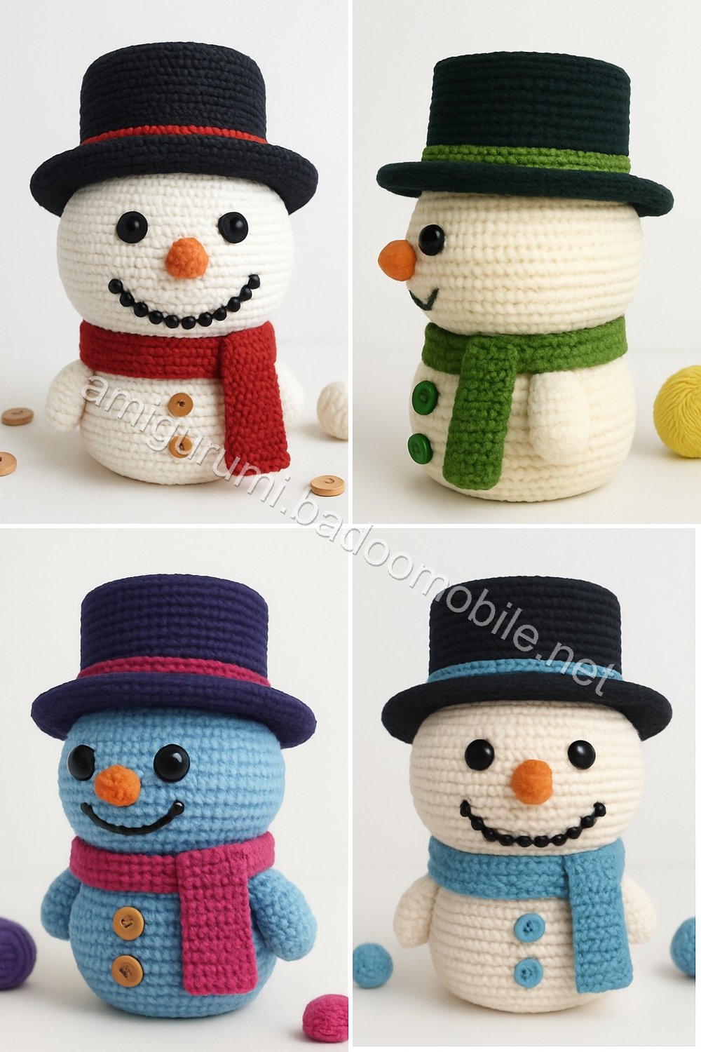 Amigurumi Snowman Free Pattern