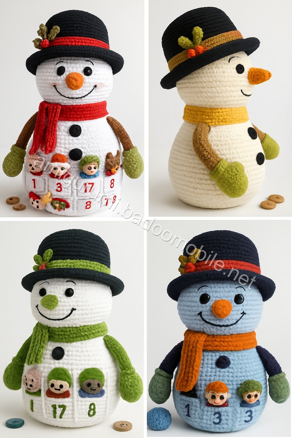 Amigurumi Snowman Free Pattern