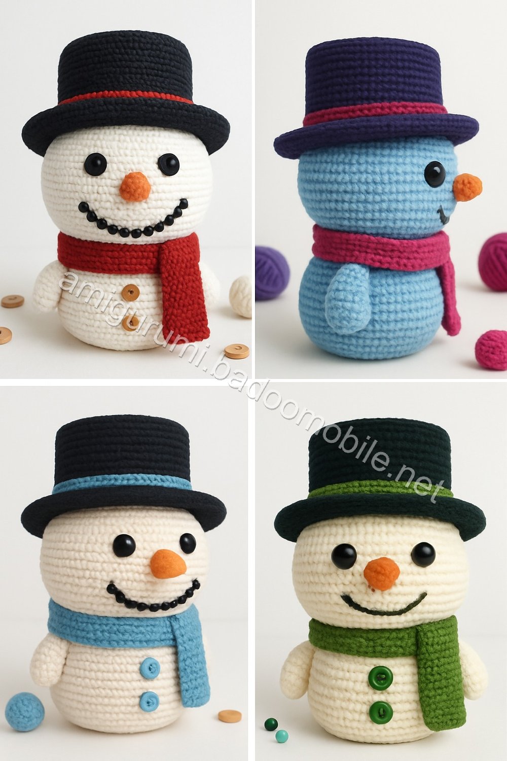 Amigurumi Snowman Free Pattern