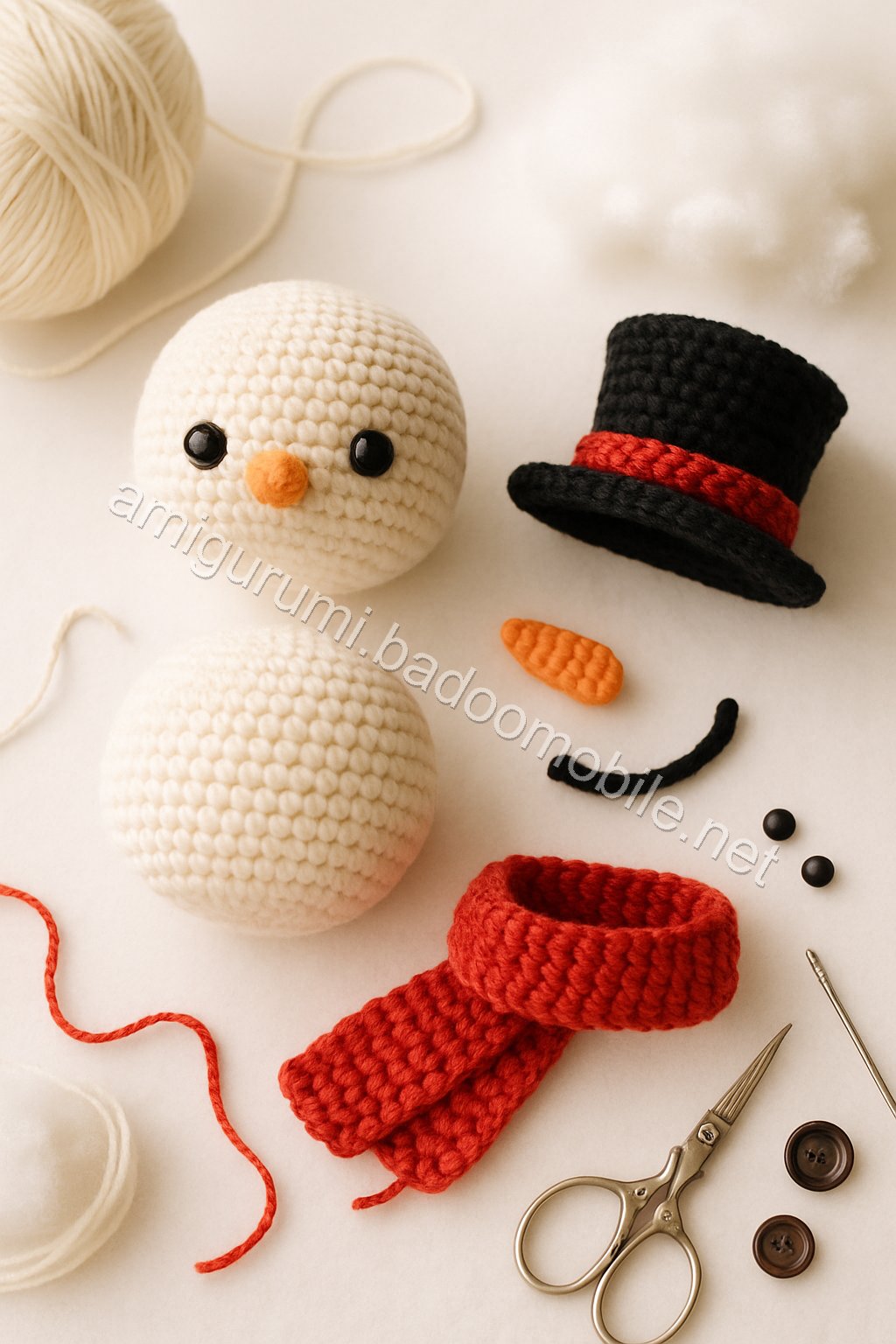 Amigurumi Snowman Free Pattern