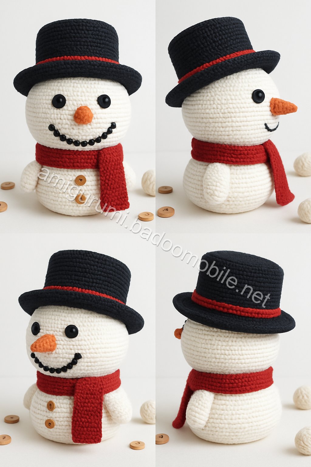 Amigurumi Snowman Free Pattern