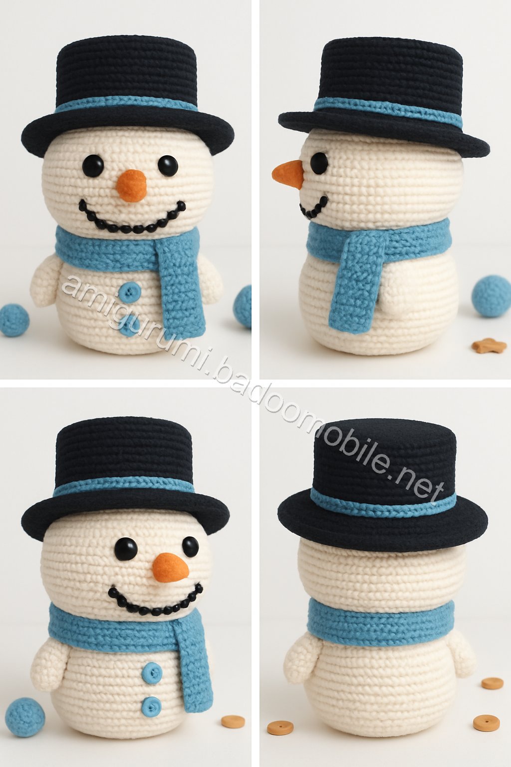 Amigurumi Snowman Free Pattern