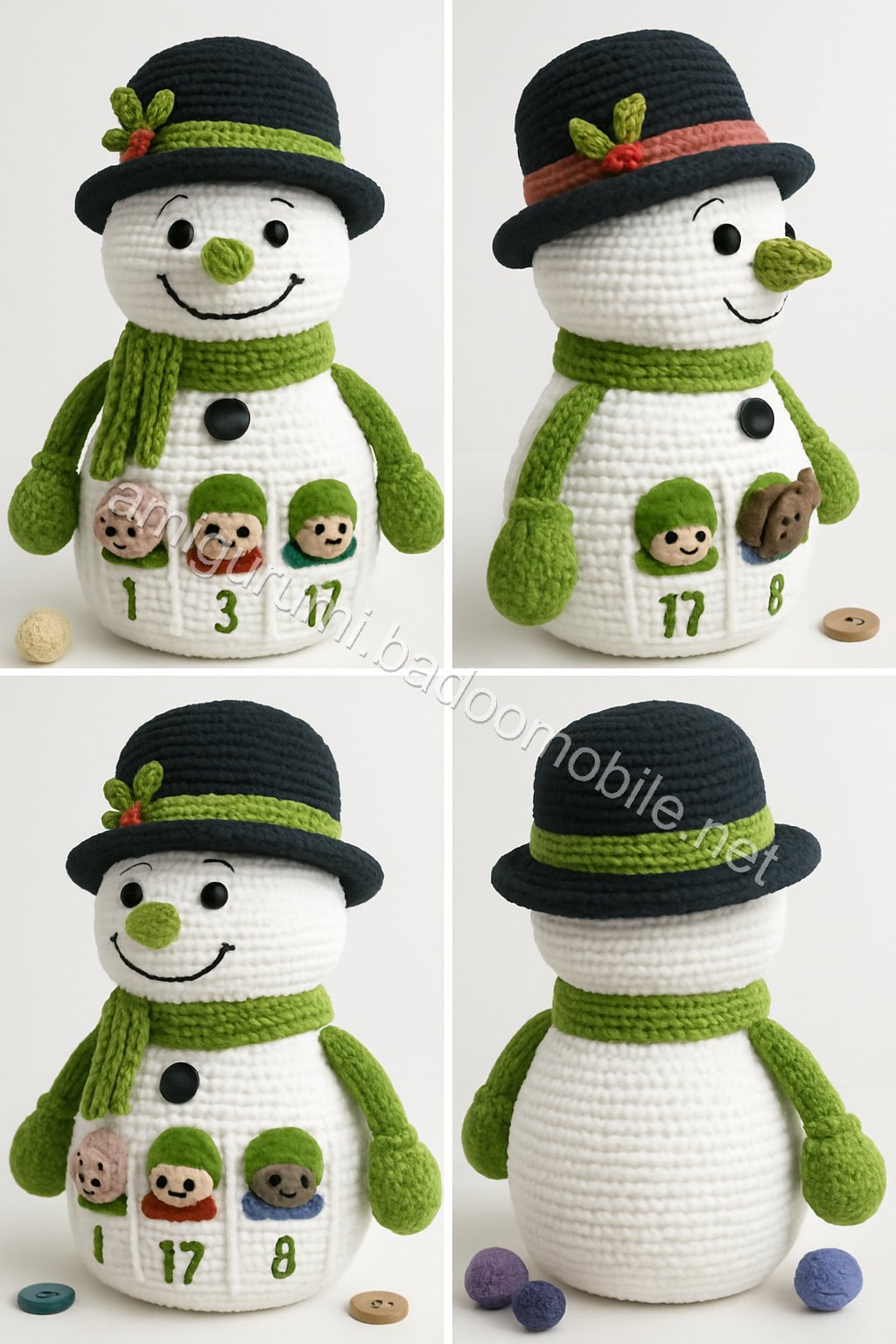 Amigurumi Snowman Free Pattern