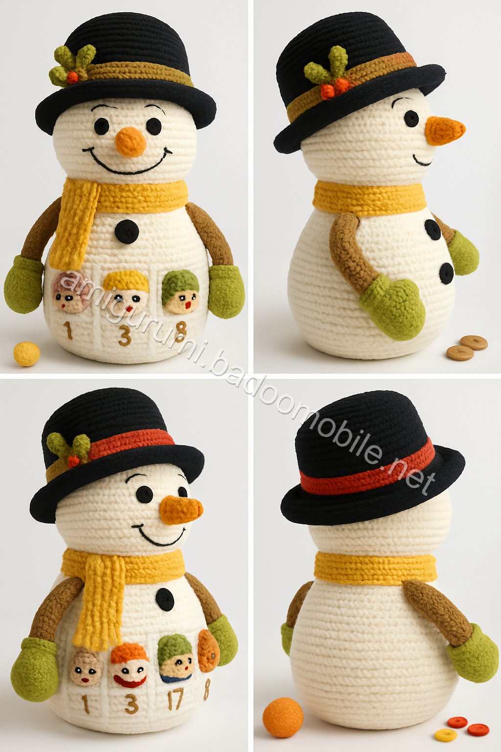 Amigurumi Snowman Free Pattern