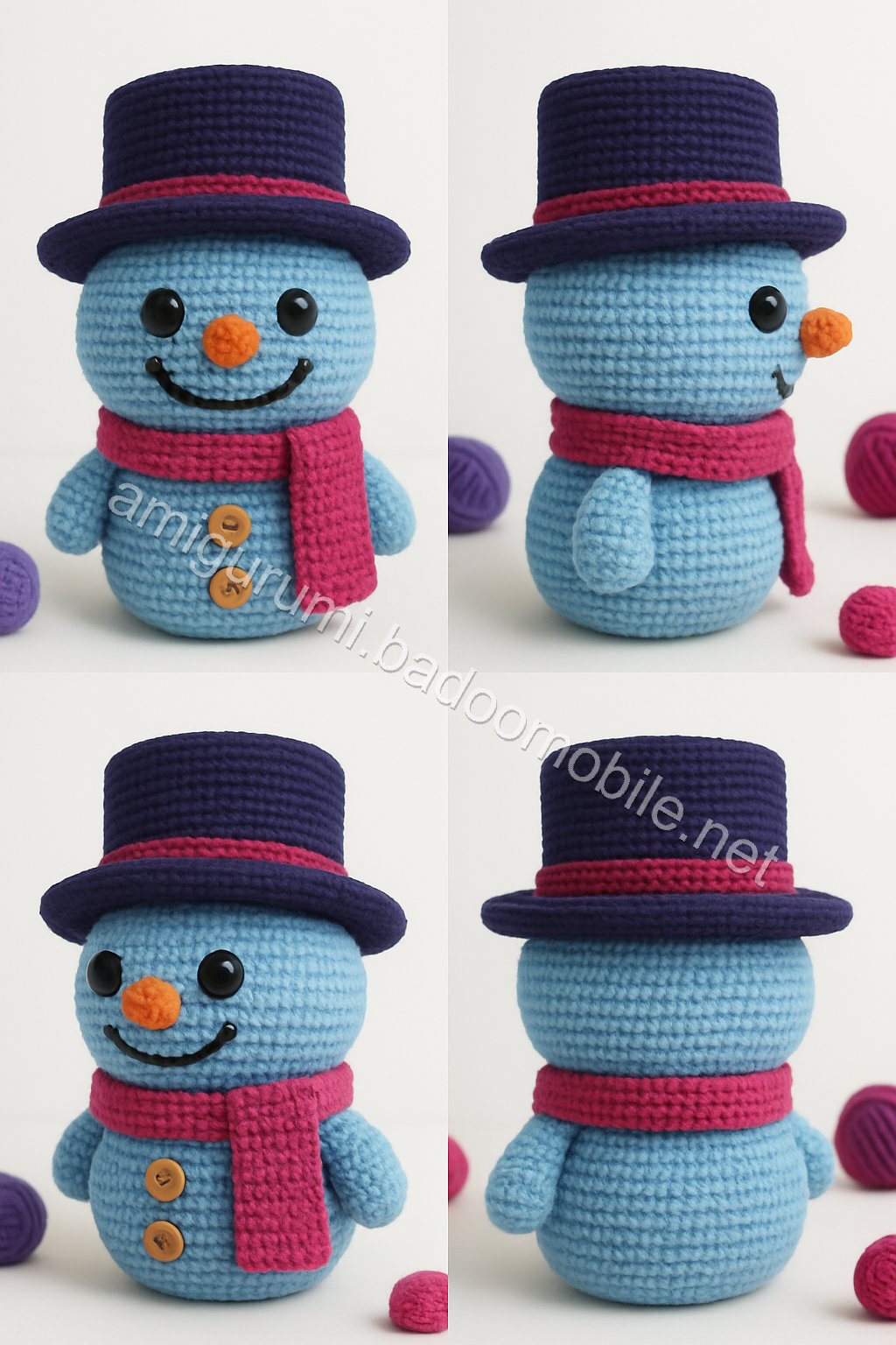 Amigurumi Snowman Free Pattern
