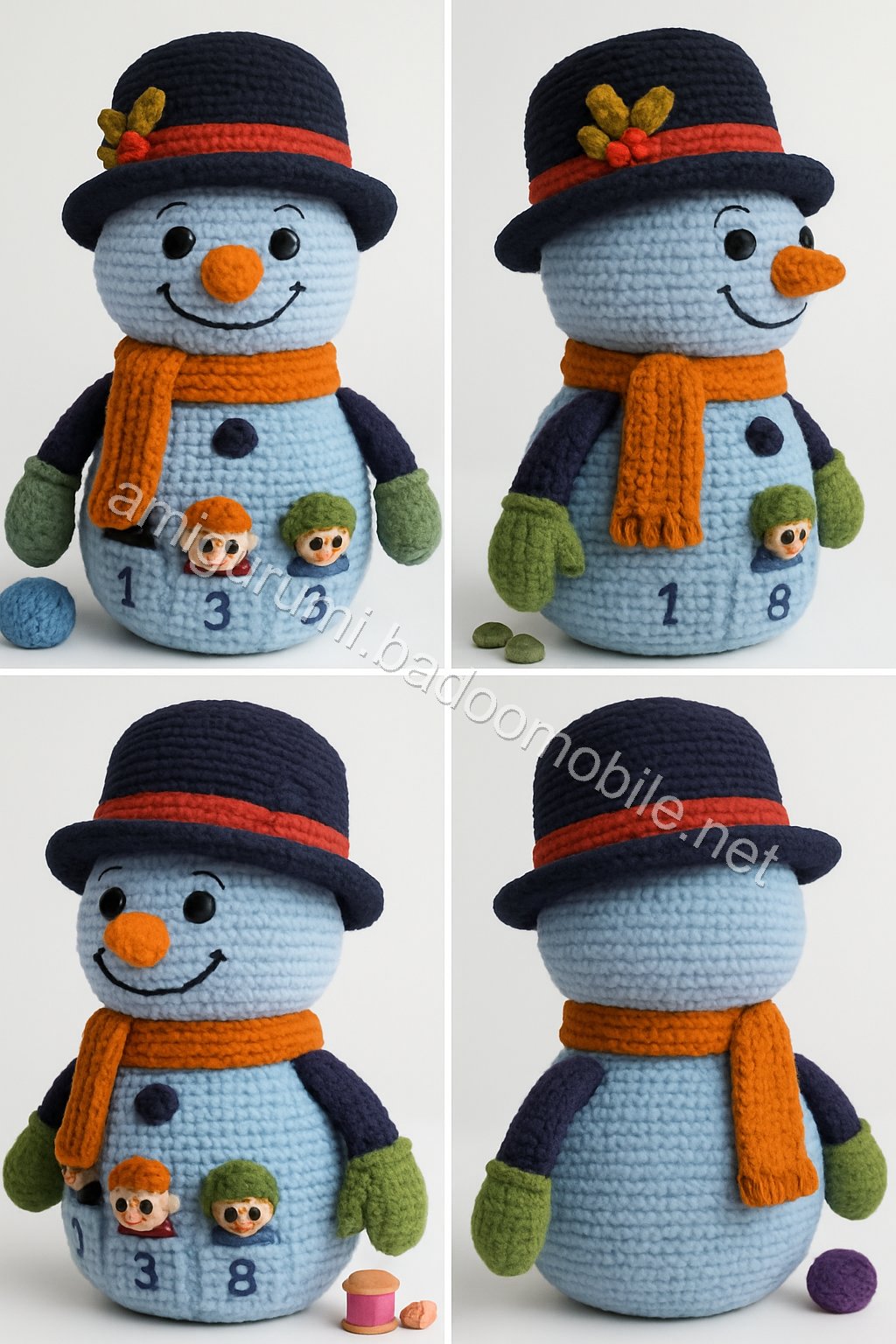 Amigurumi Snowman Free Pattern