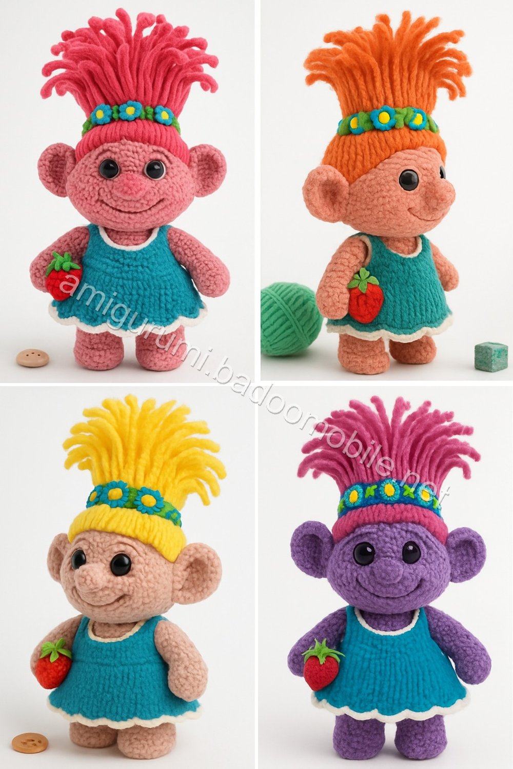 Amigurumi Troll Free Pattern