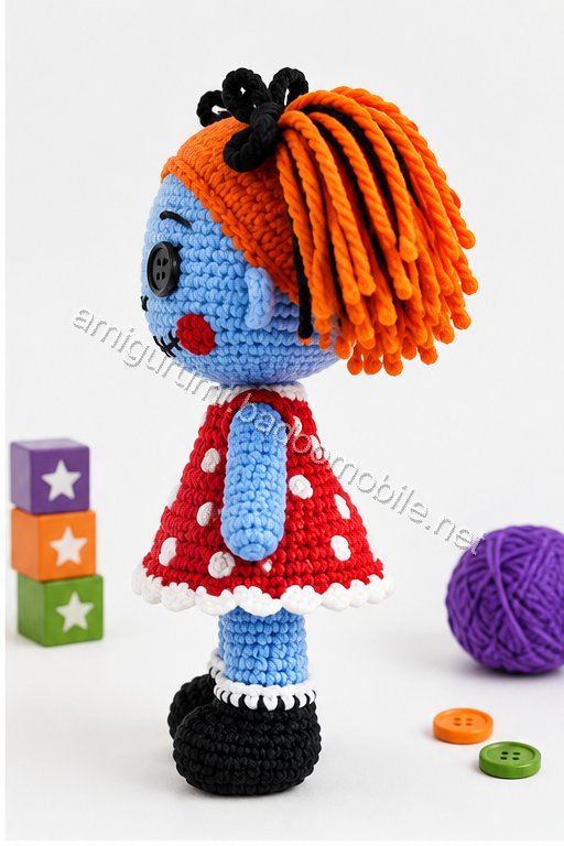 Amigurumi Patchwork Halloween Doll Duo Free Pattern