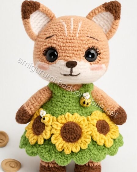 Amigurumi Sunflower Fox Free Pattern - fox-q1p1.jpg