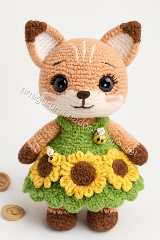 Amigurumi Sunflower Fox Free Pattern