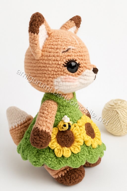 Amigurumi Sunflower Fox Free Pattern