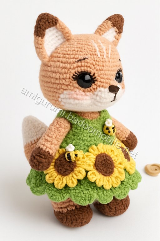 Amigurumi Sunflower Fox Free Pattern