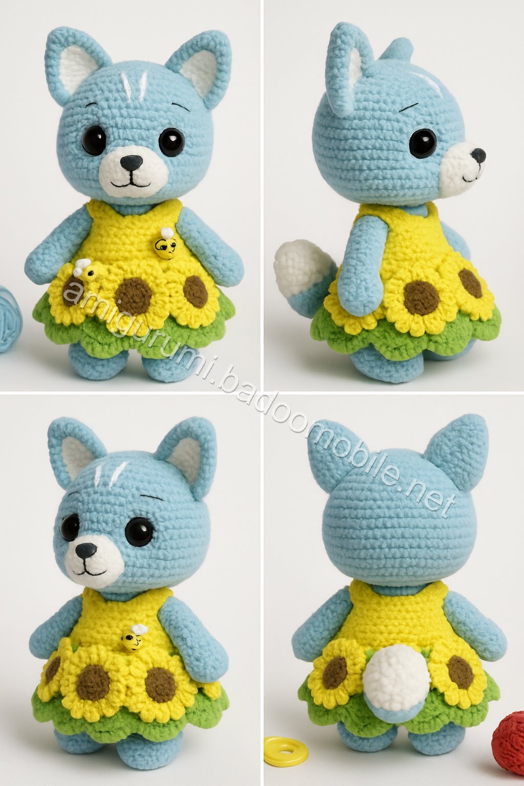 Amigurumi Sunflower Fox Free Pattern