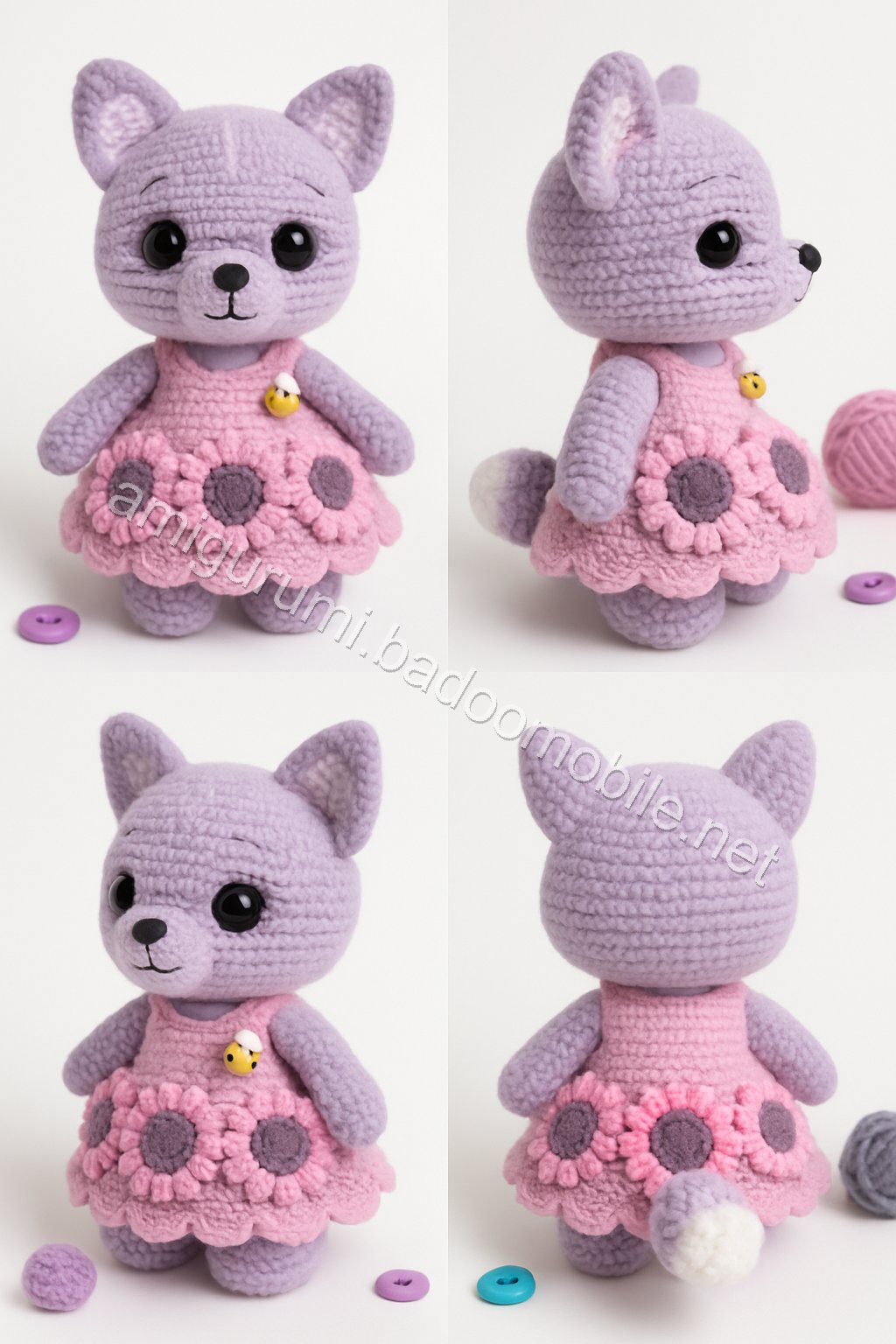 Amigurumi Sunflower Fox Free Pattern