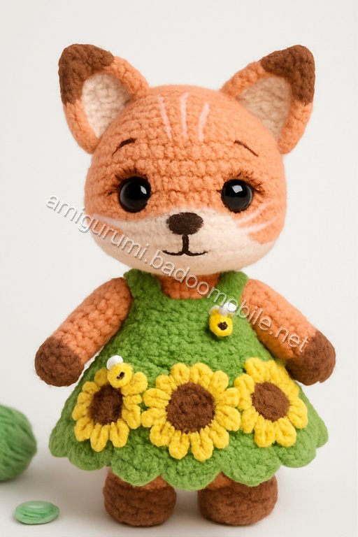 Amigurumi Sunflower Fox Free Pattern