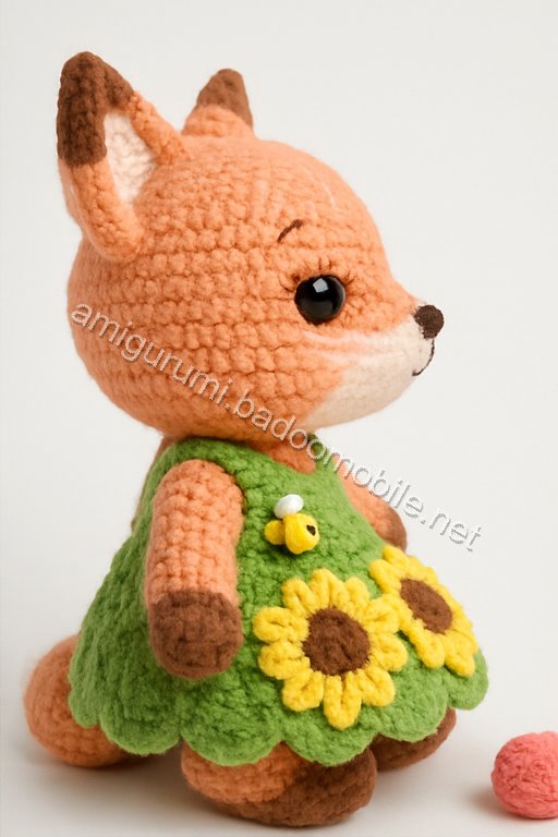 Amigurumi Sunflower Fox Free Pattern