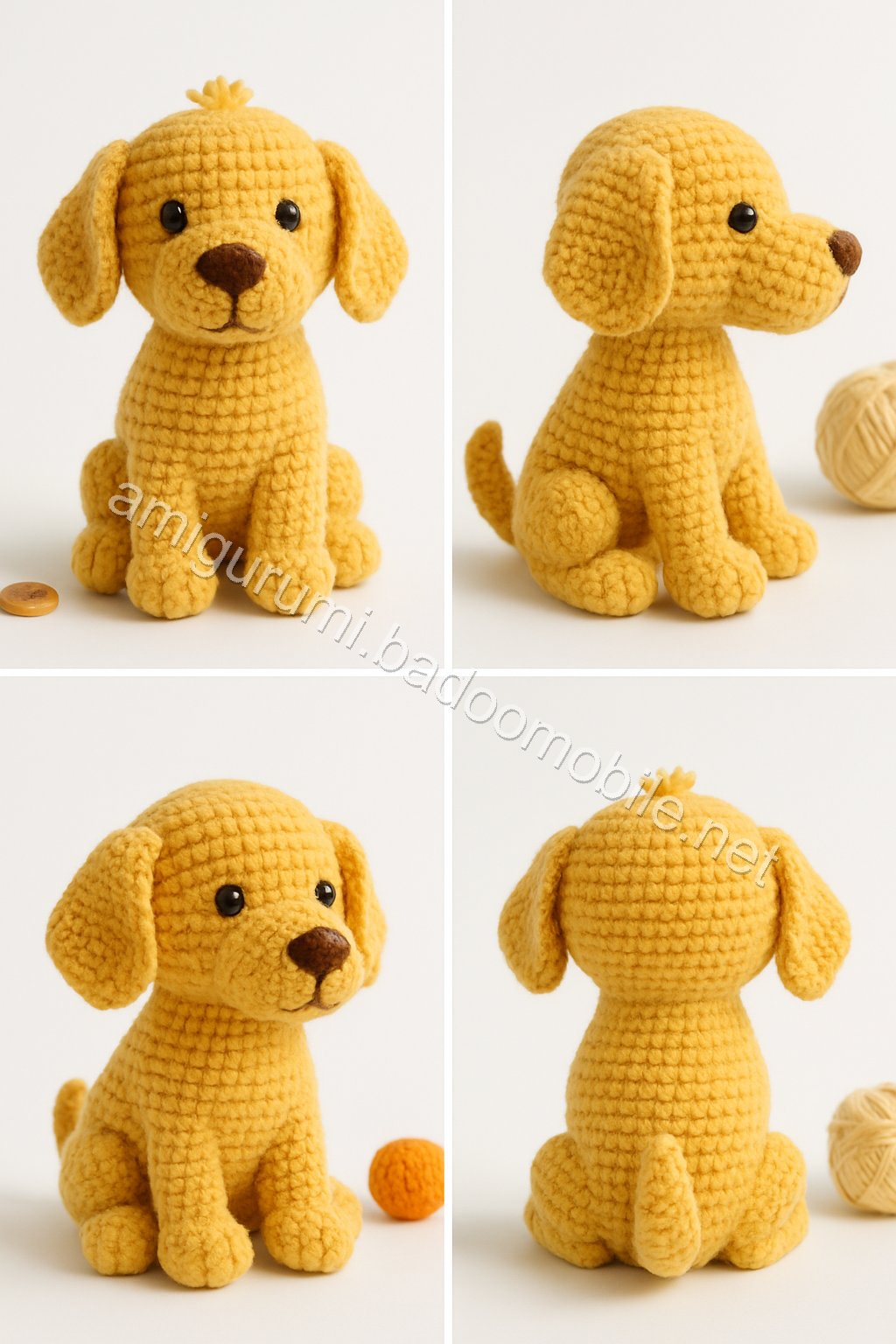 Amigurumi Golden Retriever Free Pattern