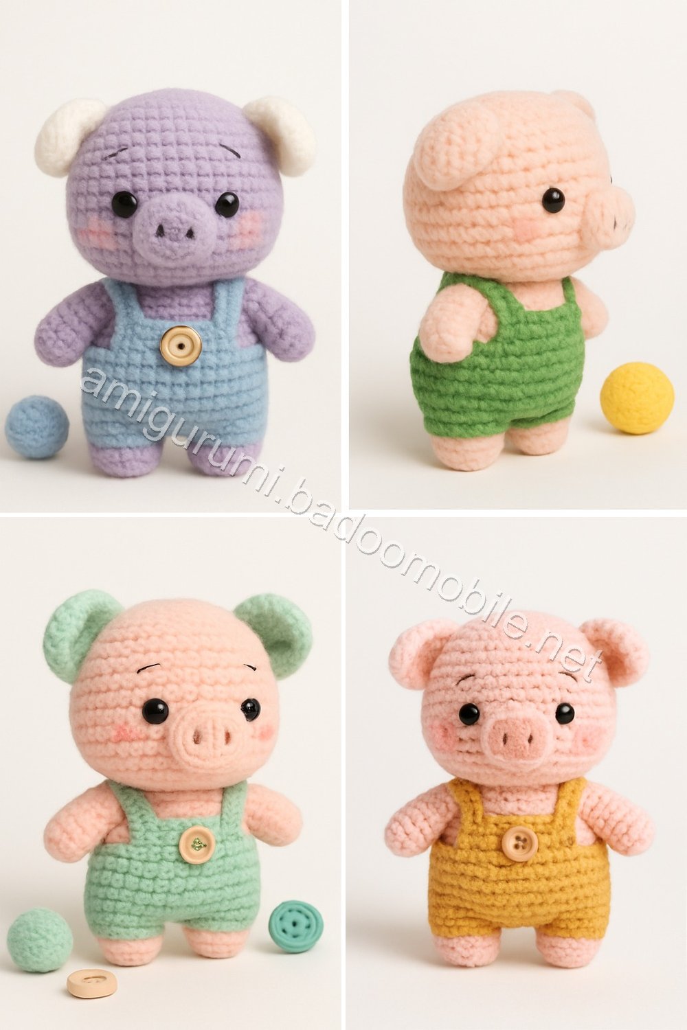 Amigurumi Pear Tree Piglet Free Pattern
