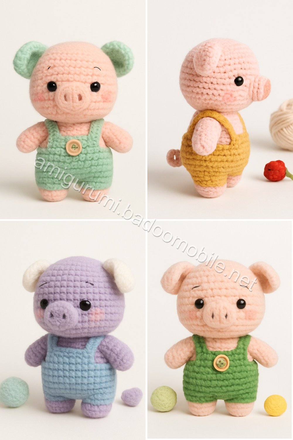 Amigurumi Pear Tree Piglet Free Pattern