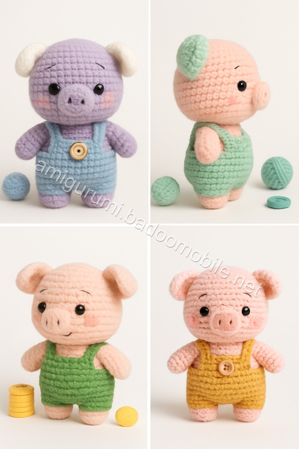 Amigurumi Pear Tree Piglet Free Pattern