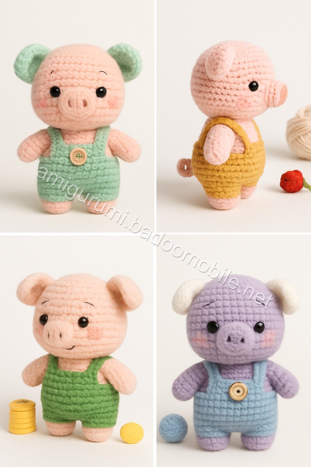 Amigurumi Pear Tree Piglet Free Pattern