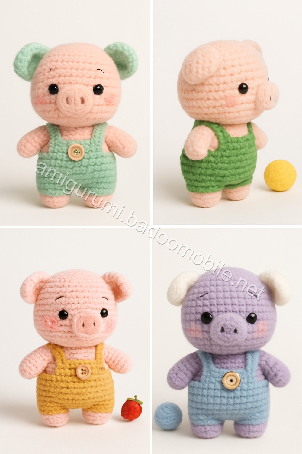 Amigurumi Pear Tree Piglet Free Pattern