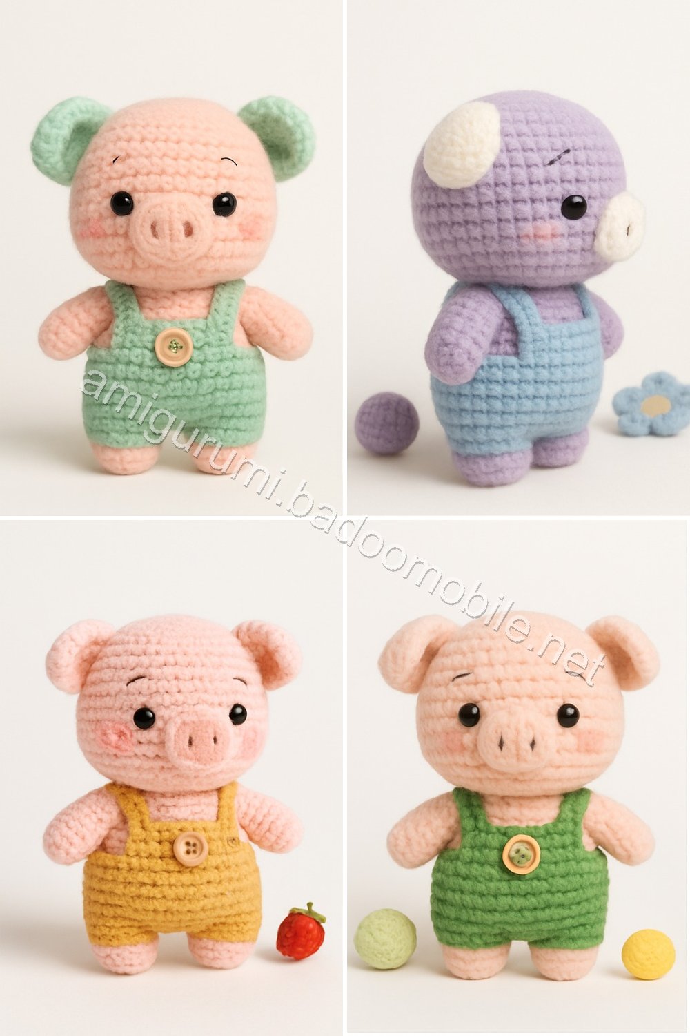 Amigurumi Pear Tree Piglet Free Pattern