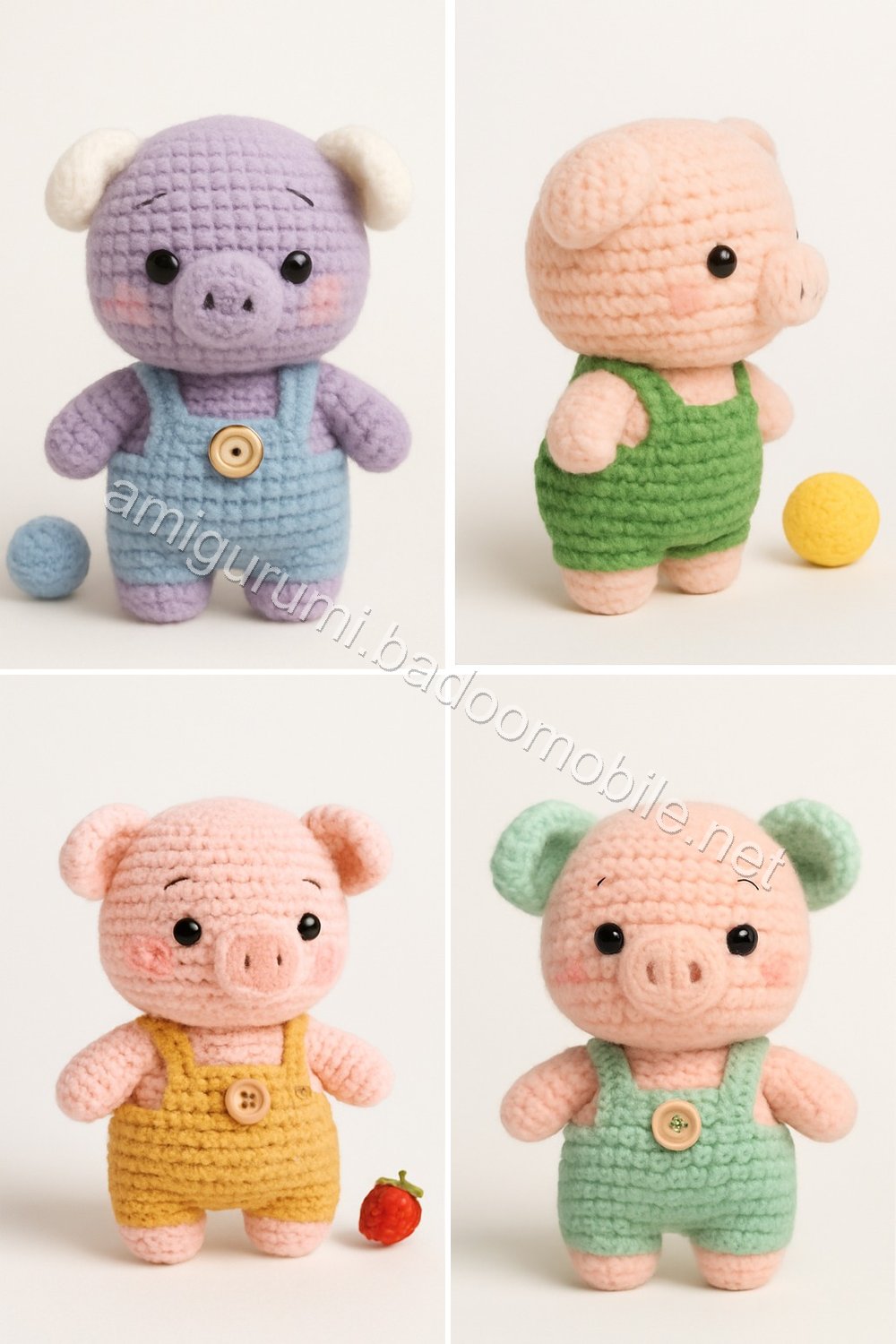 Amigurumi Pear Tree Piglet Free Pattern