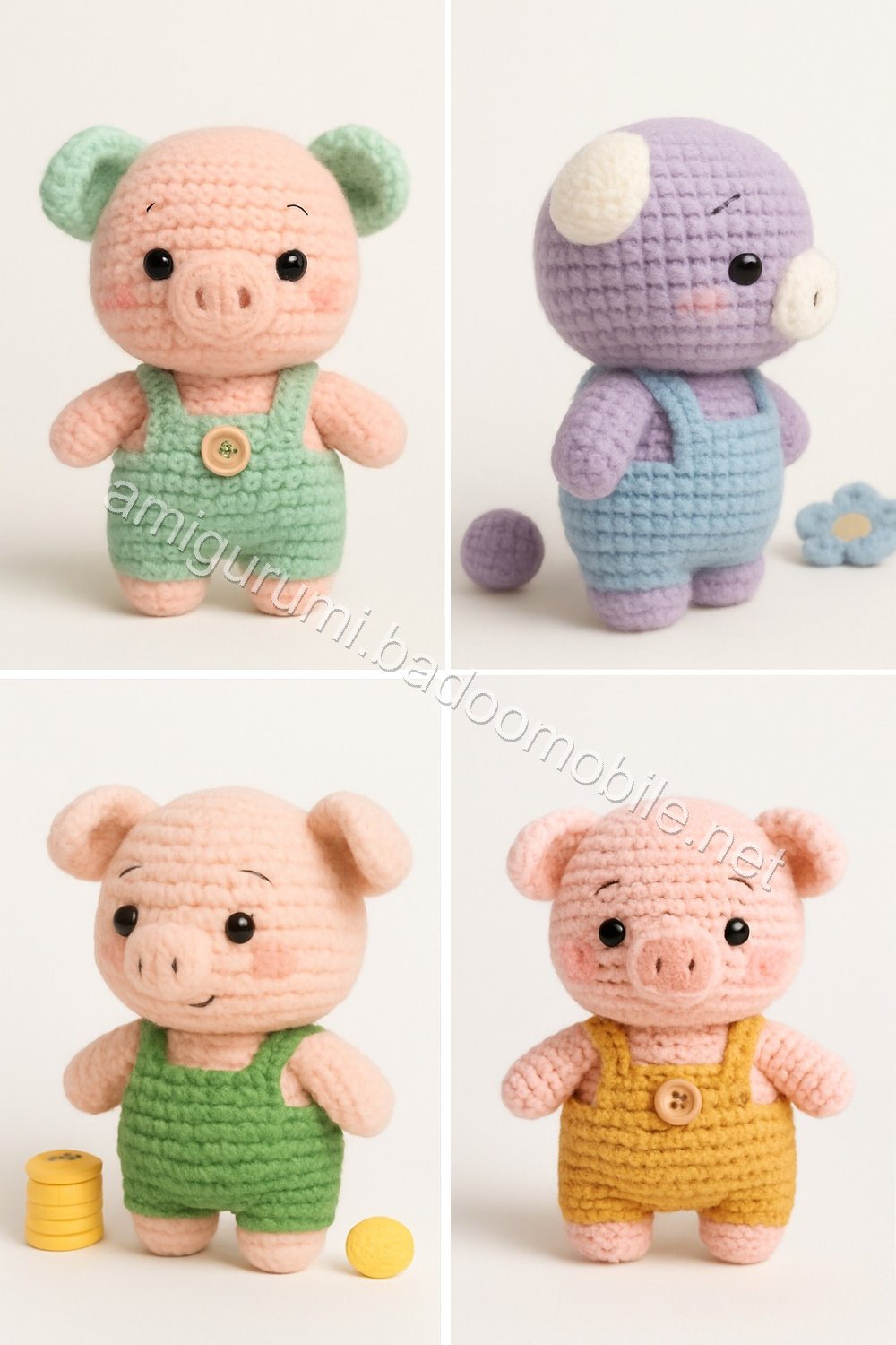 Amigurumi Pear Tree Piglet Free Pattern