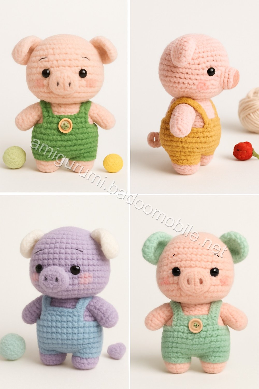 Amigurumi Pear Tree Piglet Free Pattern