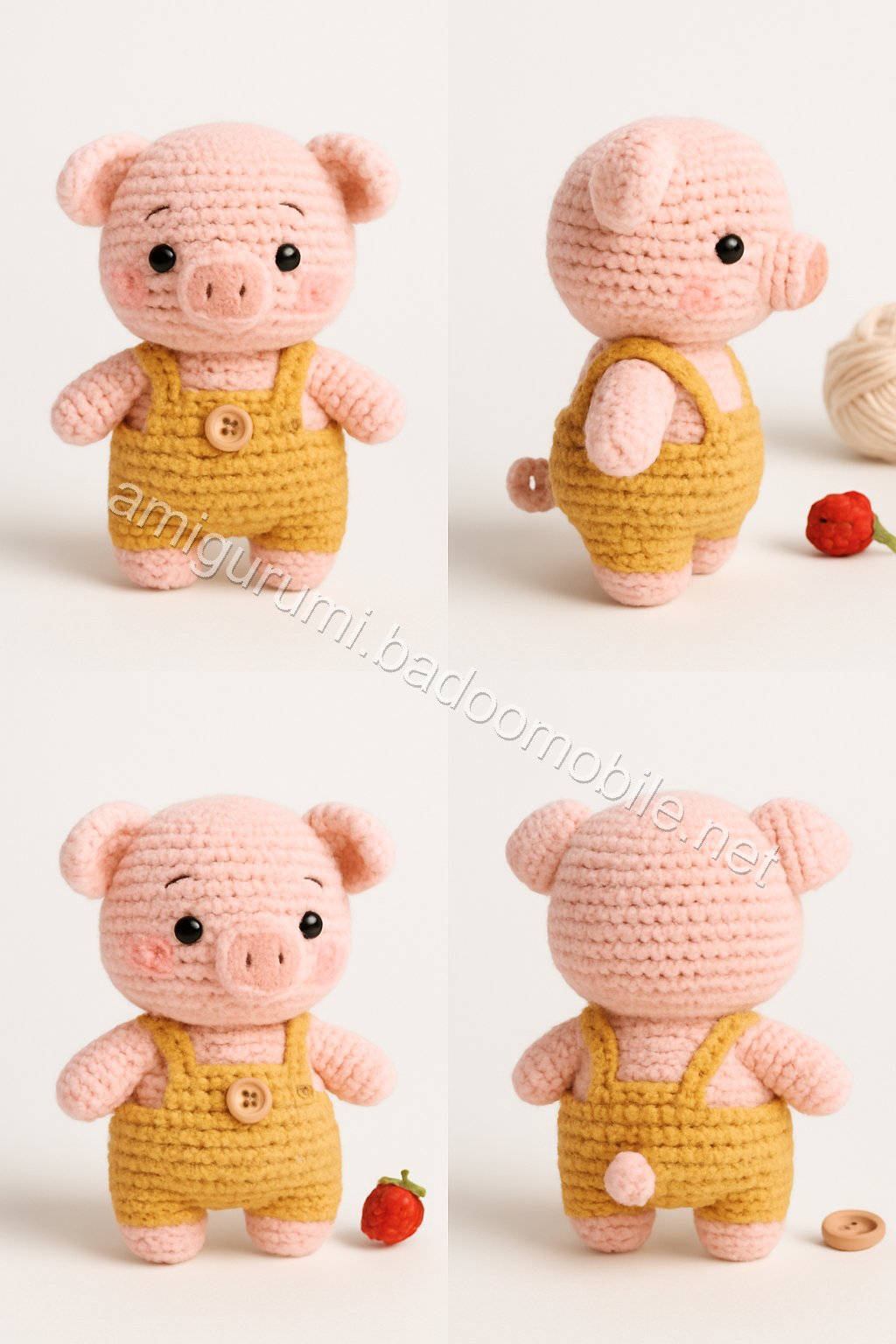 Amigurumi Pear Tree Piglet Free Pattern