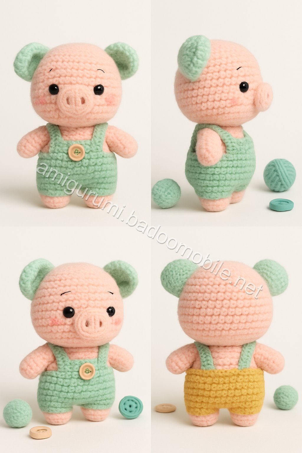Amigurumi Pear Tree Piglet Free Pattern