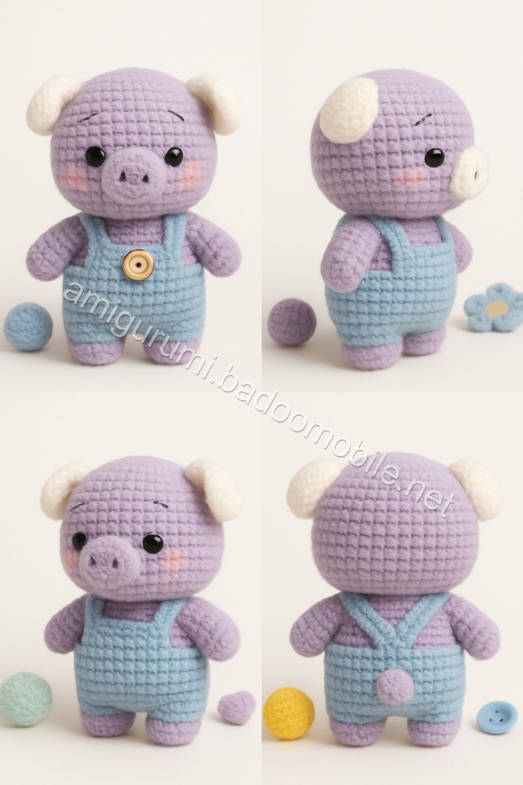 Amigurumi Pear Tree Piglet Free Pattern