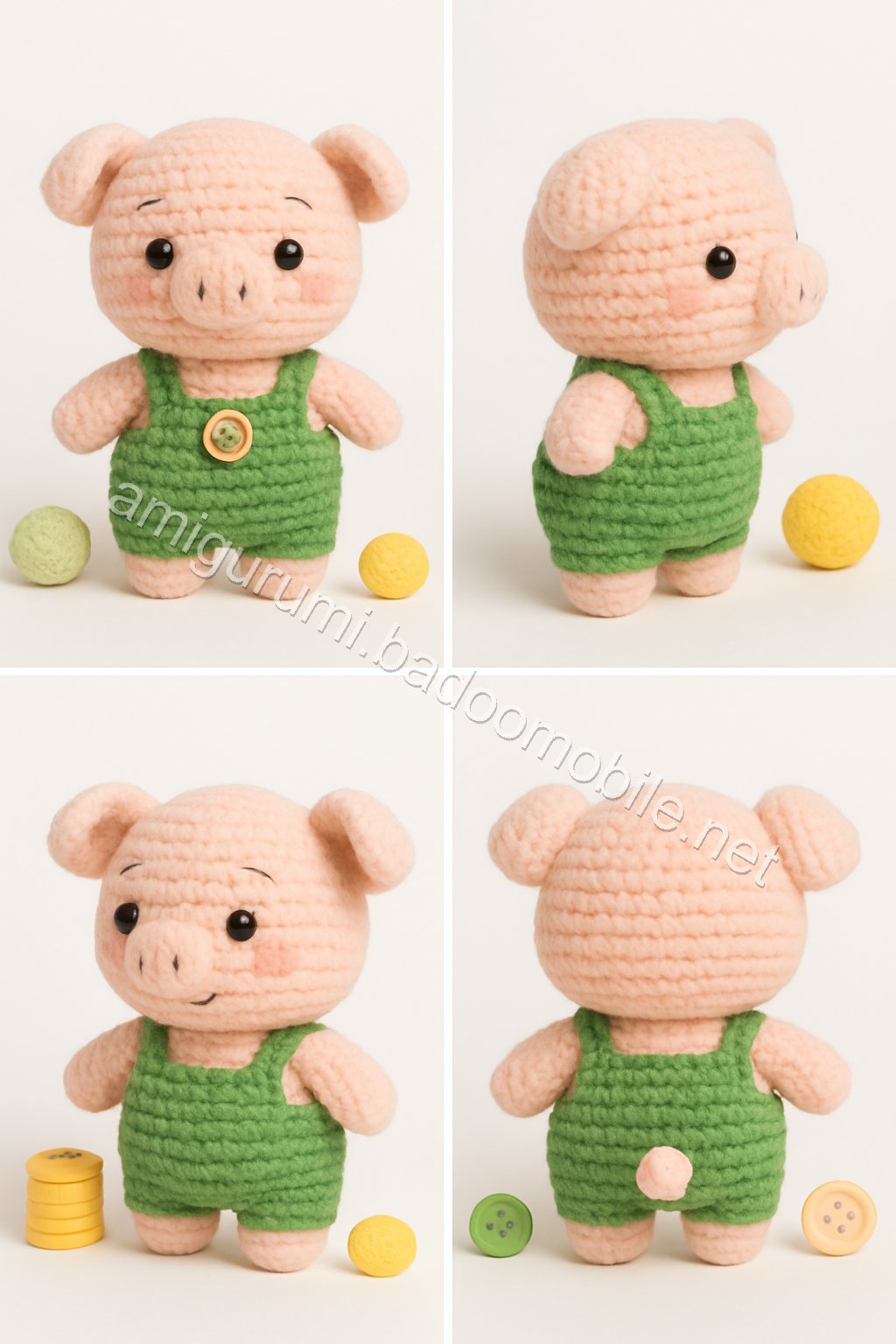 Amigurumi Pear Tree Piglet Free Pattern